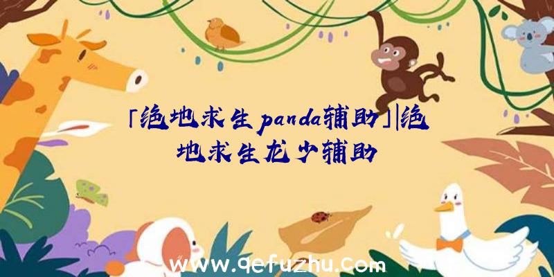 「绝地求生panda辅助」|绝地求生龙少辅助
